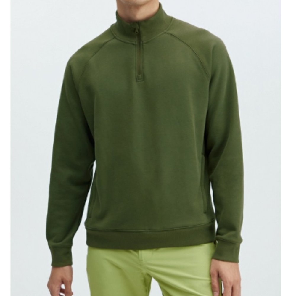 The Go-To 1/4 Zip (NWT) in olive green